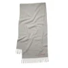 Acne Fringe Wool Scarf Skjerf Lys Grå Melert