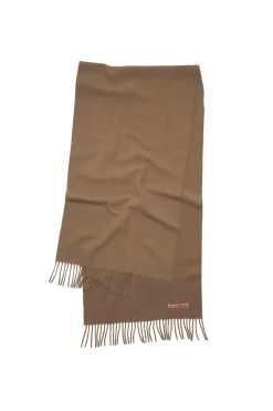 Acne Fringe Wool Scarf Skjerf Karamell