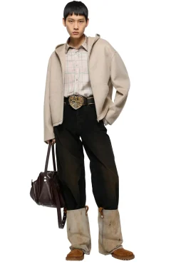 Acne Hooded Cashmere Jacket Jakke Beige