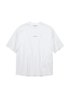 Acne Logo T-Shirt T-shirt Hvit