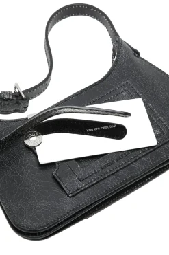 Acne Platt Micro Shoulder Bag Veske Sort