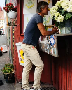 Amundsen Fjordcord Slacks 16 Wale Mens Bukse Navy