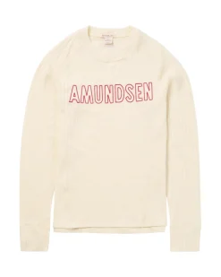 Amundsen Hero's Hide Crew Neck Womens Ullundertøy Off-White