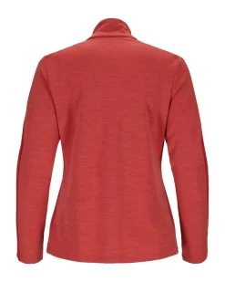 Amundsen 5Mila Half Zip Monochrome Womens Genser Rød