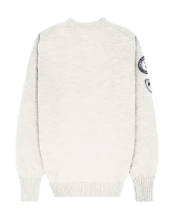 Amundsen Peak Crew Neck Mens Genser Off-White