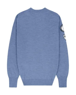 Amundsen Peak Crew Neck Mens Genser Gråblå