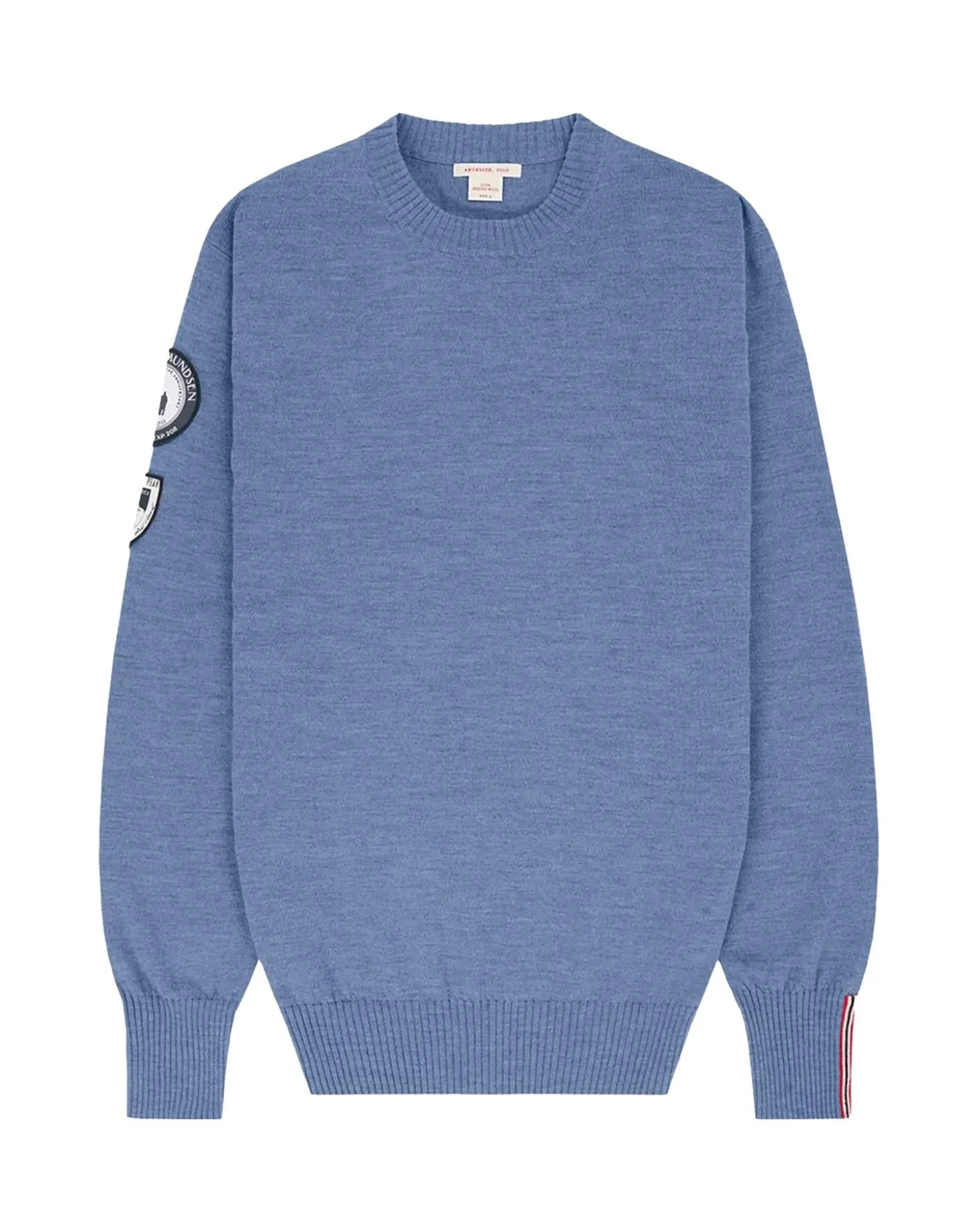 Amundsen Peak Crew Neck Womens Genser Gråblå