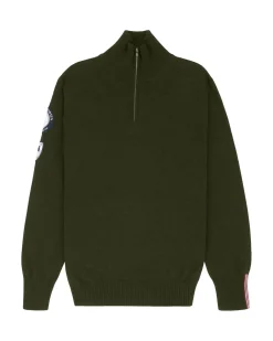 Amundsen Peak Half Zip Mens Genser Flaskegrønn