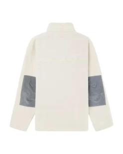 Amundsen Vagabond Cord Fleece Mens Genser Hvit Og Blå