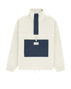 Amundsen V-bond Waxed Fleece Womens Genser Hvit