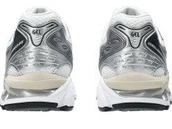 Asics GEL- KAYANO 14 White/Graphite Grey Sko Hvit Og Sølv