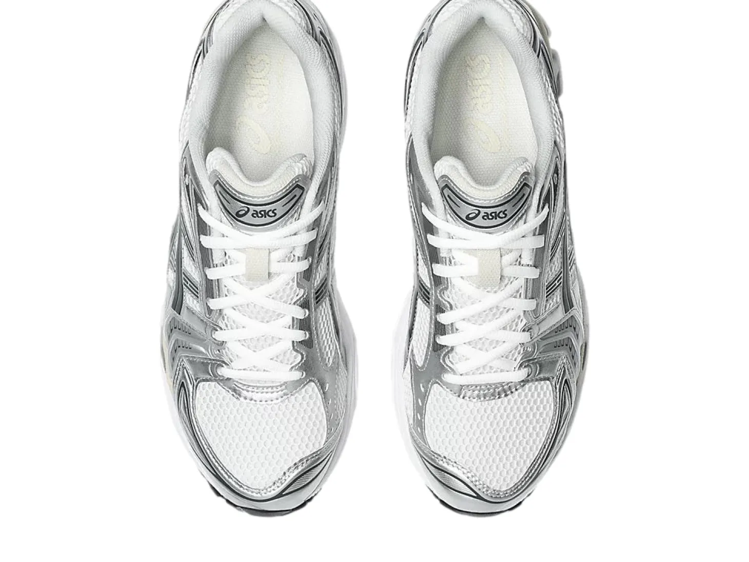 Asics GEL- KAYANO 14 White/Graphite Grey Sko Hvit Og Sølv