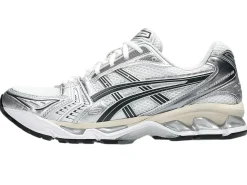 Asics GEL- KAYANO 14 White/Graphite Grey Sko Hvit Og Sølv