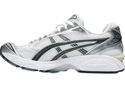 Asics GEL- KAYANO 14 White/Graphite Grey Sko Hvit Og Sølv