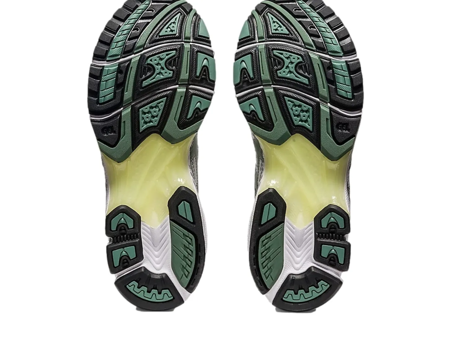 Asics GEL- KAYANO 14 White/Slate Grey Sko Grønn