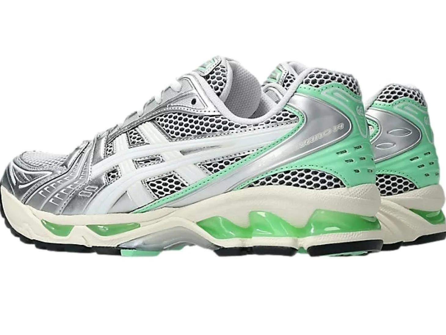 Asics Gel-Kayano 14 White/Menthol Sko Hvit Og Grønn