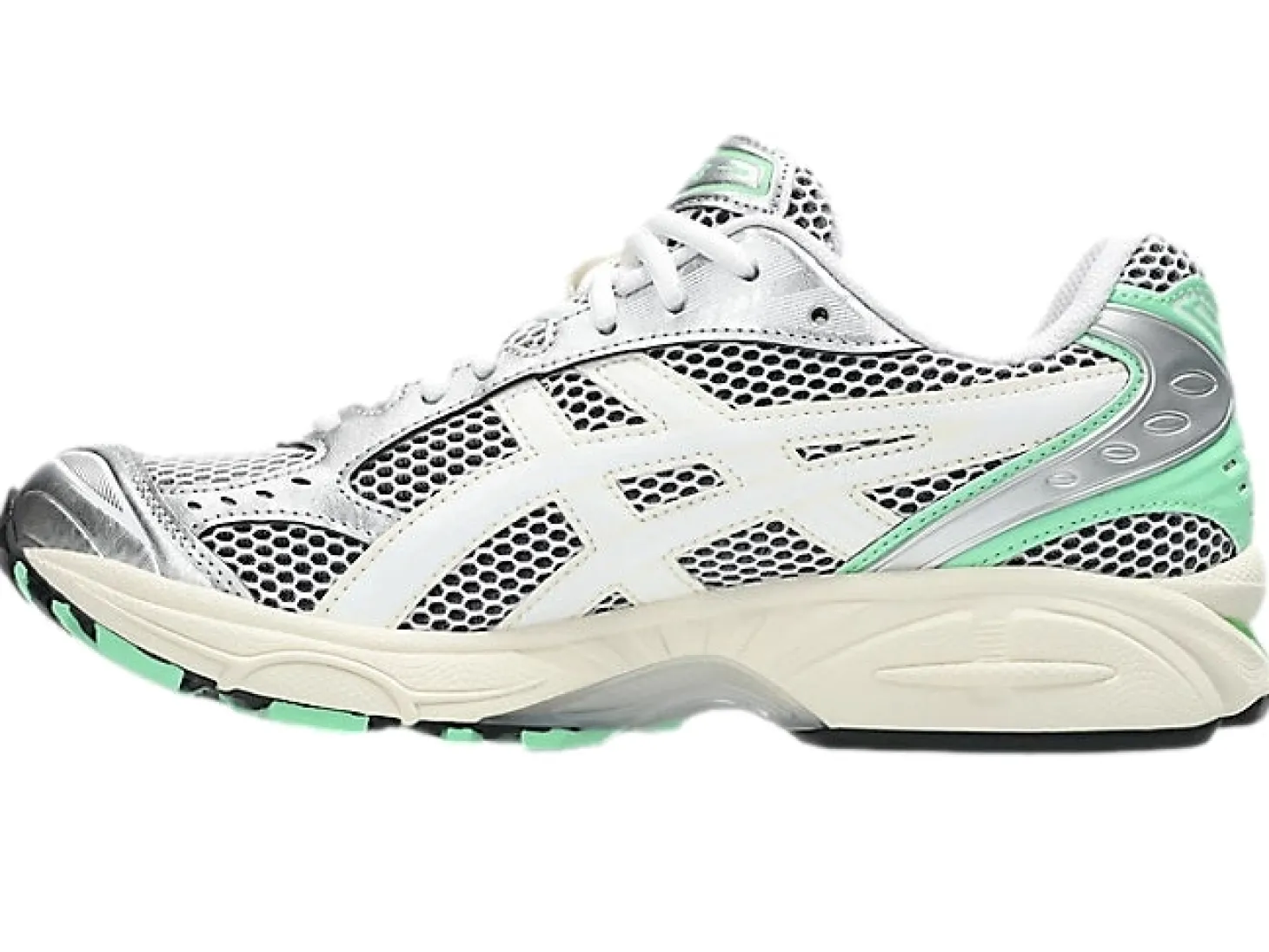 Asics Gel-Kayano 14 White/Menthol Sko Hvit Og Grønn