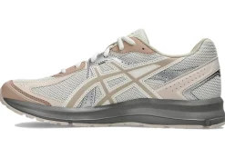 Asics JOG 100S Cream/Feather Grey Sko Rosa Mønster