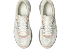 Asics JOG 100S Cream/Feather Grey Sko Rosa Mønster