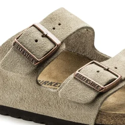 Birkenstock Arizona Suede Narrow Taupe Sko Taupe