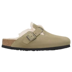 Birkenstock Boston Shearling Regular Taupe Sko Brun/Beige