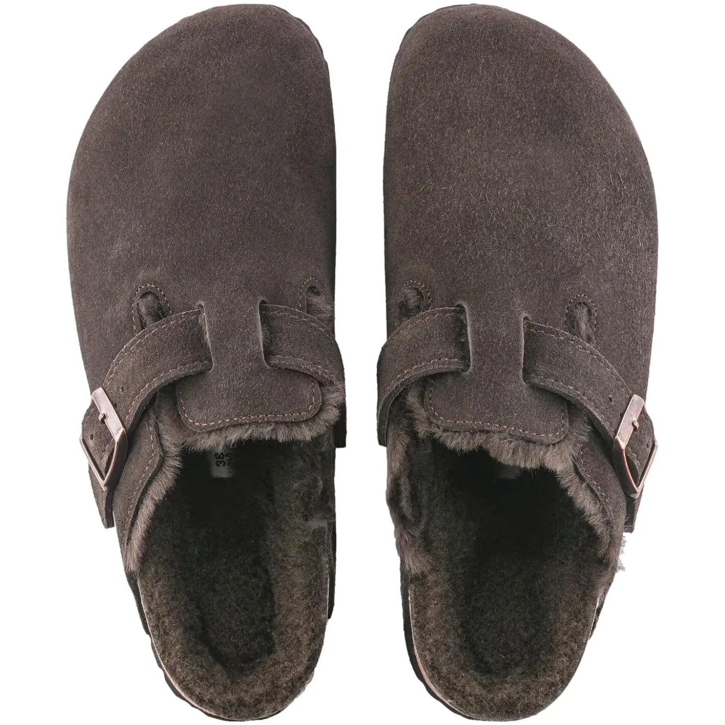 Birkenstock Boston Shearling Narrow Mocca Sko Brun