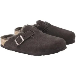 Birkenstock Boston Shearling Narrow Mocca Sko Brun