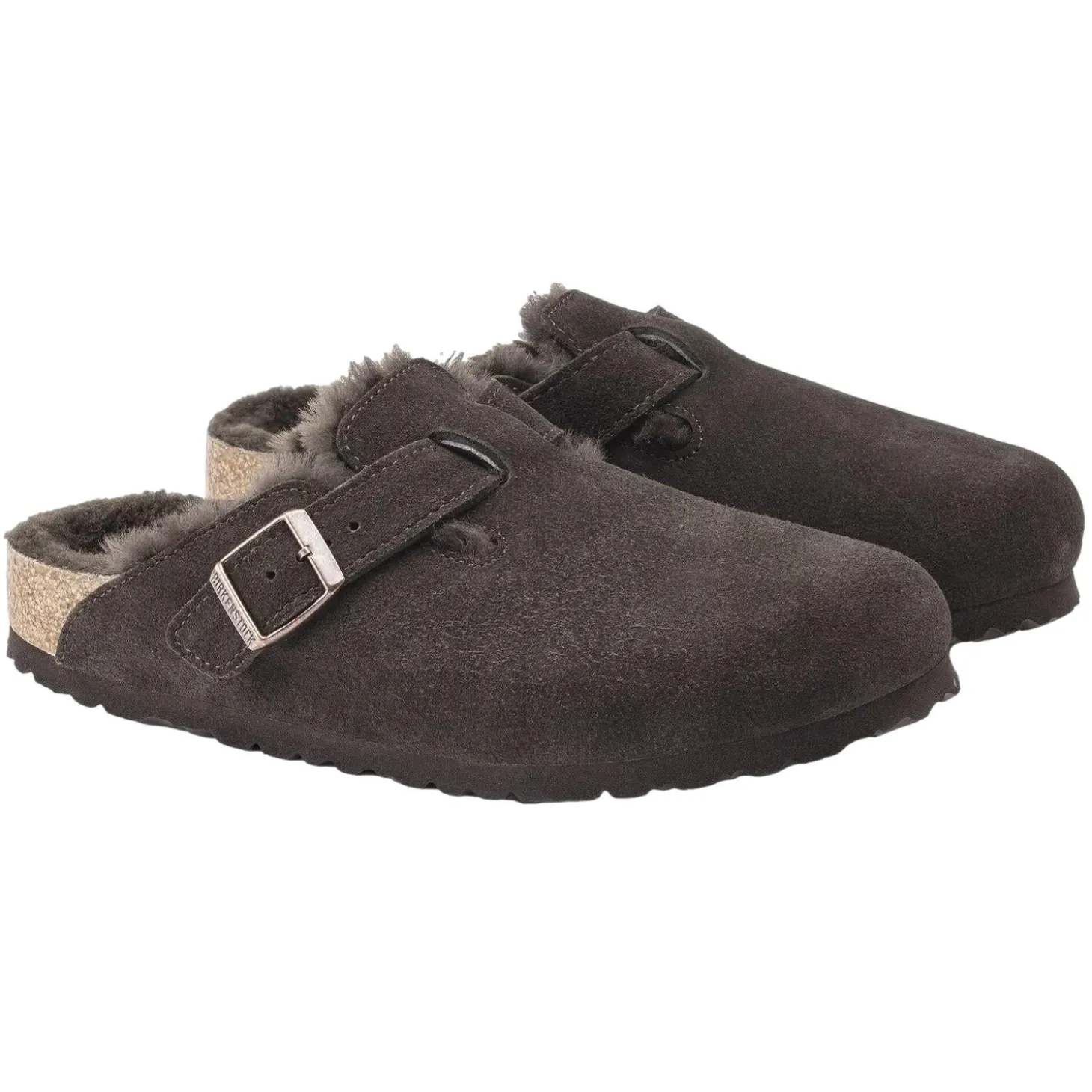 Birkenstock Boston Shearling Narrow Mocca Sko Brun