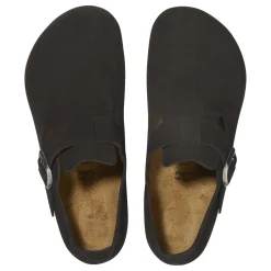 Birkenstock London Suede Regular Black Sko Sort