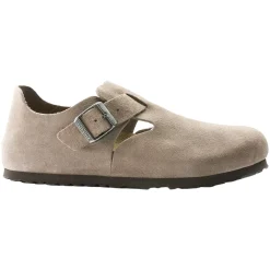 Birkenstock London Suede Regular Taupe Sko Beige