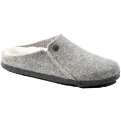 Birkenstock Zermatt Rivet Wool Felt Regular Sko Lysegrå