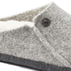 Birkenstock Zermatt Rivet Wool Felt Regular Sko Lysegrå