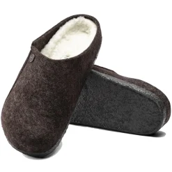 Birkenstock Zermatt Rivet Wool Felt Regular Sko Brun Melert