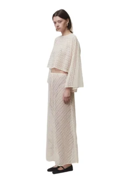 Blanca Studio Holland Skirt Skjørt Kremfarget