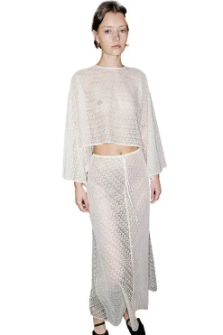 Blanca Studio Holland Skirt Skjørt Kremfarget