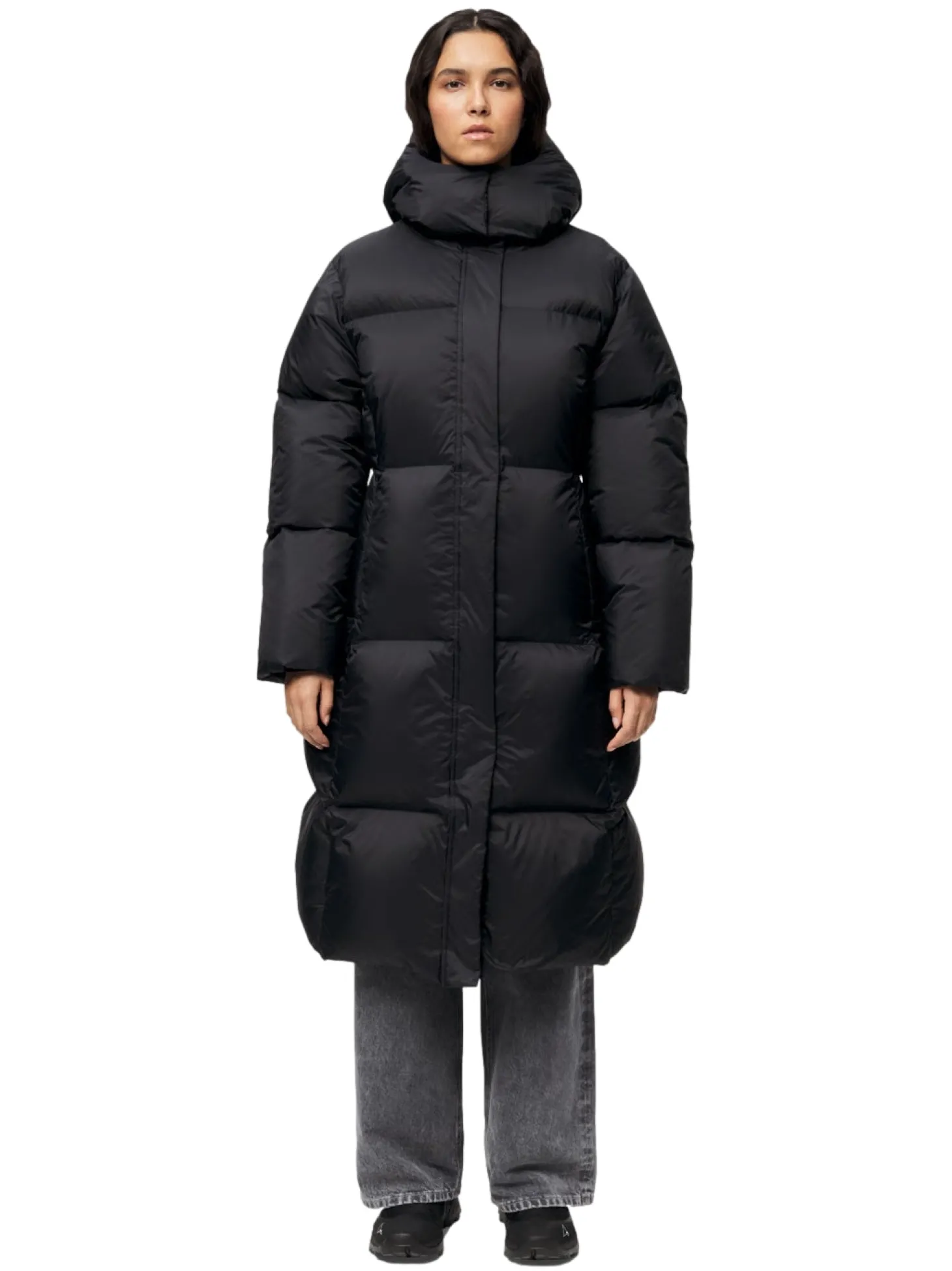 Blæst Aura Lightweight Down Coat Black Jakke Sort