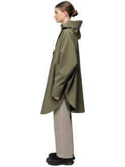 Blæst Bergen Poncho Grape Leaf Jakke Oliven