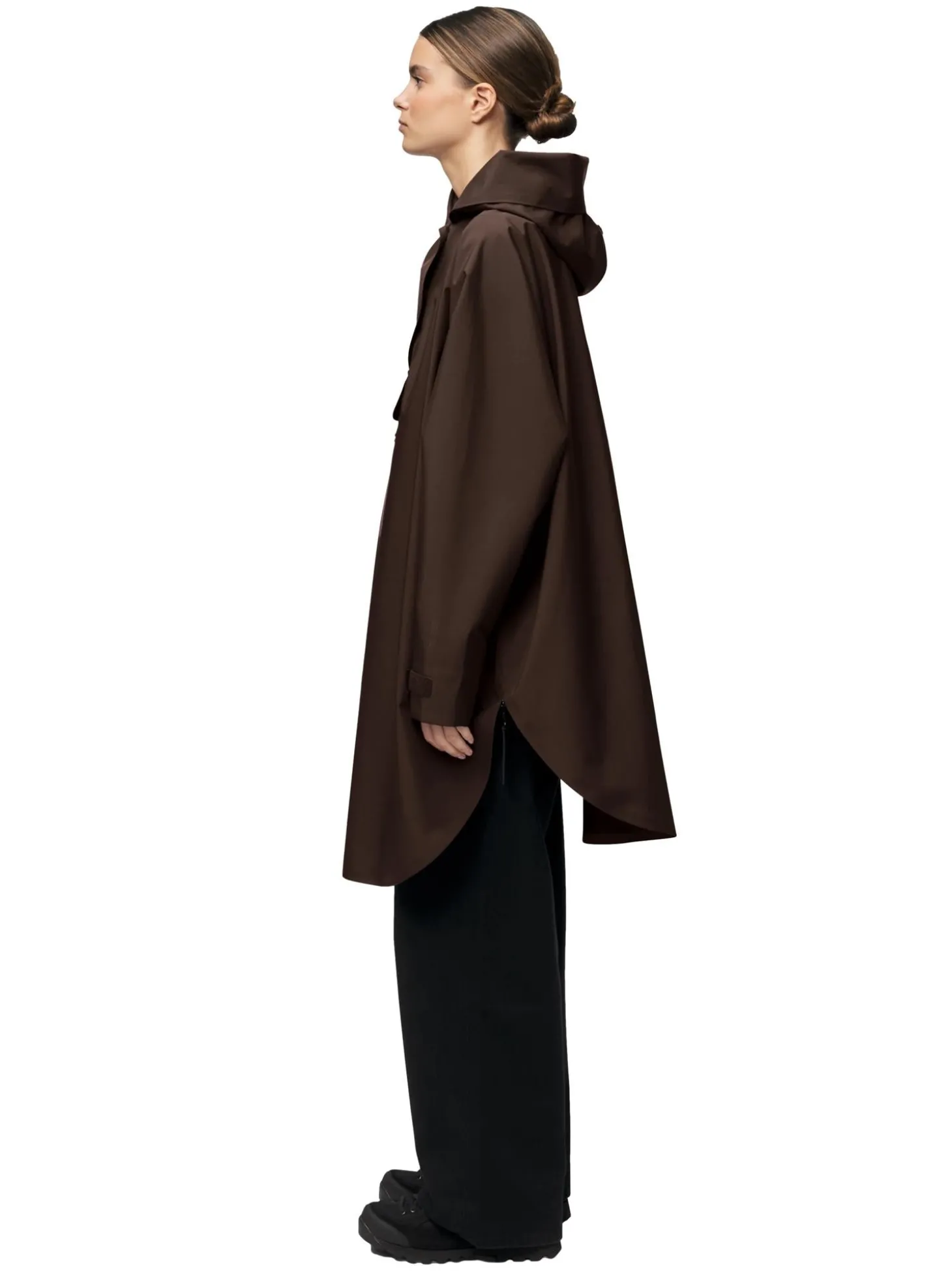 Blæst Bergen Poncho Java Jakke Brun