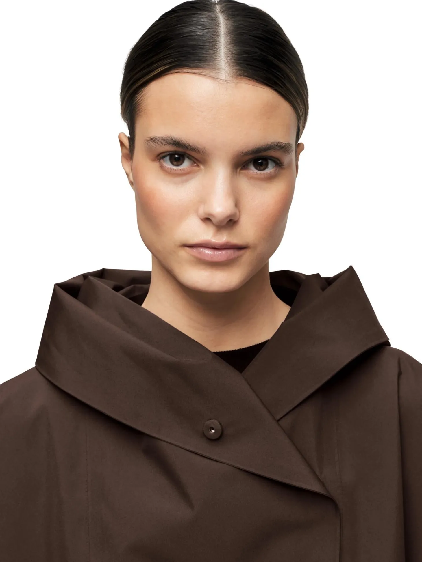 Blæst Bergen Poncho Java Jakke Brun