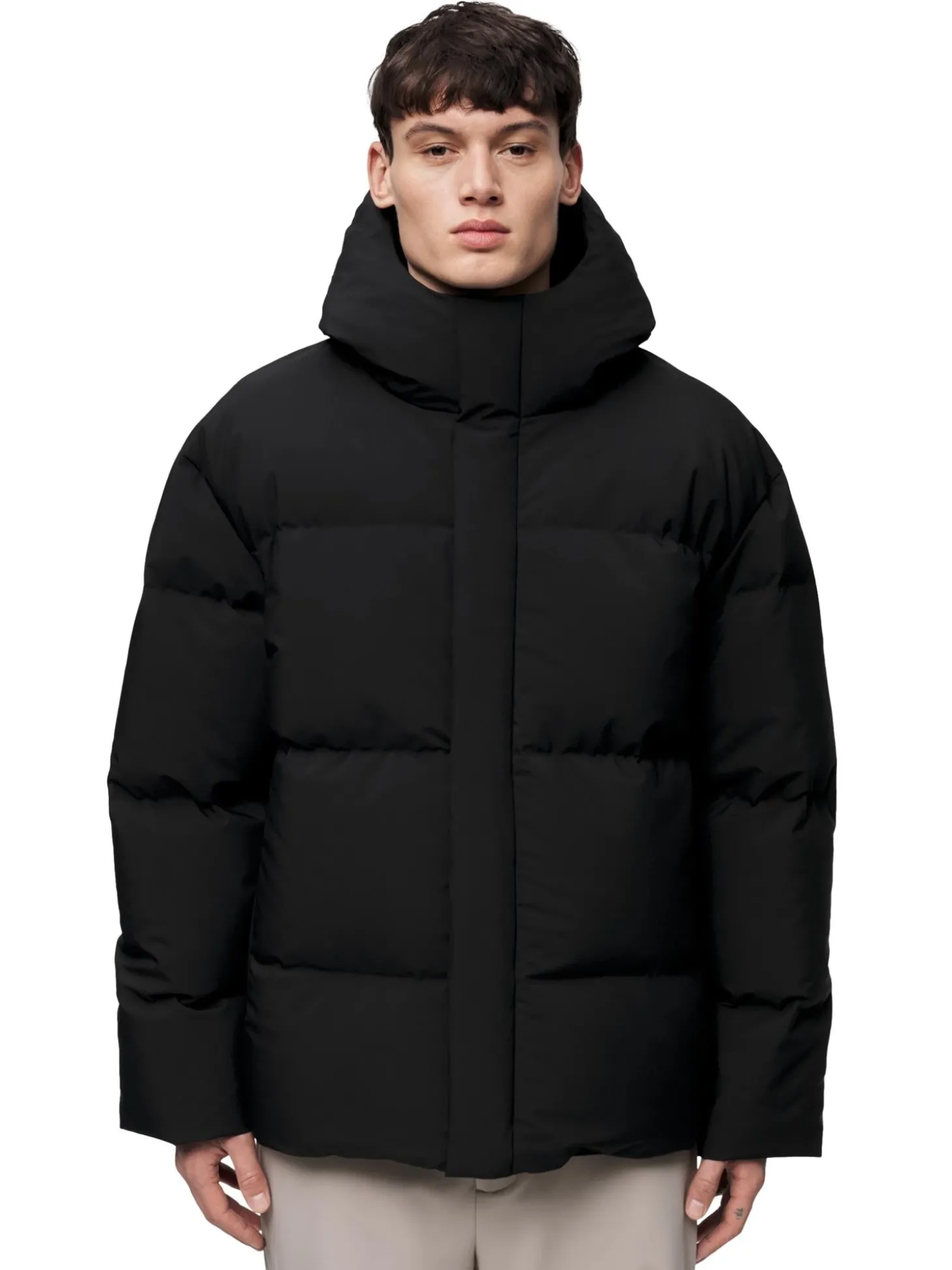Blæst Grotli Down Jacket Black Jakke Sort
