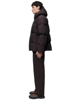 Blæst Grotli Down Jacket Brown Soil Jakke Mørkebrun