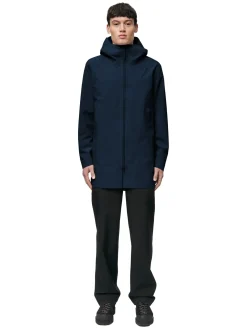 Blæst Helleren Coat Navy Jakke Navy