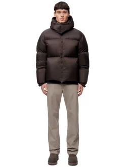 Blæst Perma Lightweight Down Jacket Brown Soil Jakke Brun