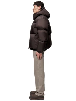 Blæst Perma Lightweight Down Jacket Brown Soil Jakke Brun