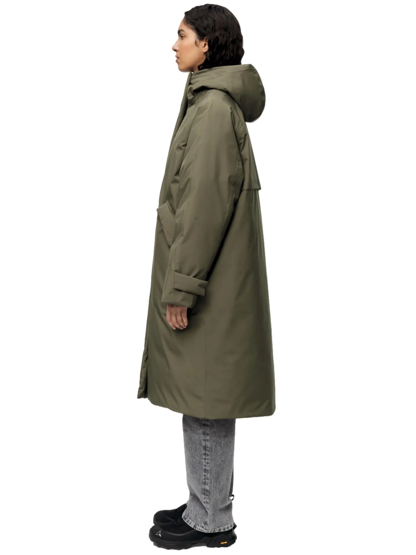 Blæst Røros Down Coat Grape Leaf Jakke Grønn