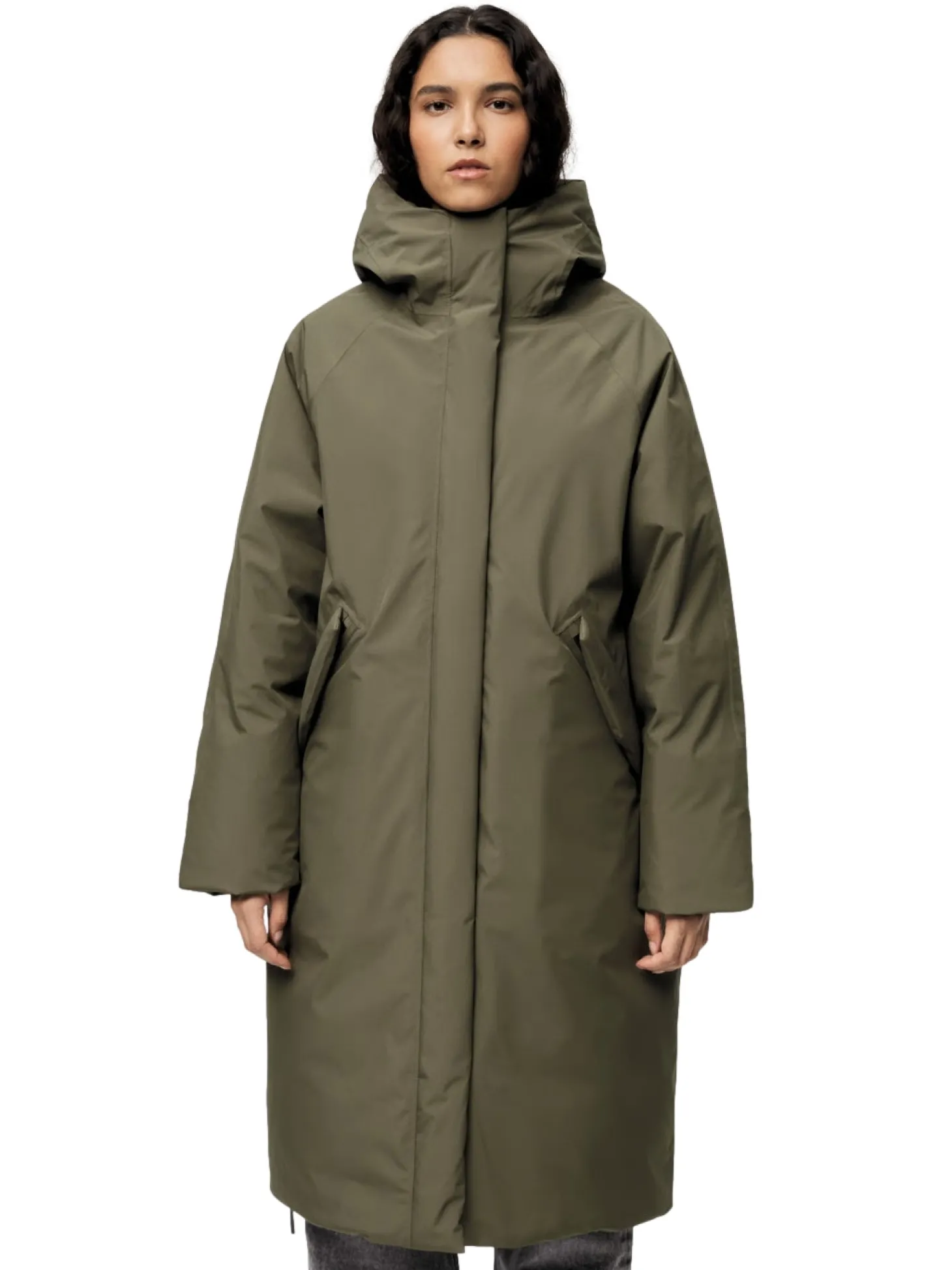 Blæst Røros Down Coat Grape Leaf Jakke Grønn