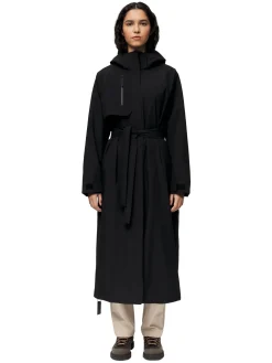 Blæst Åse Insulated Coat Black Jakke Sort