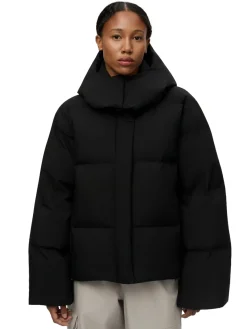 Blæst Selje Down Jacket Black Jakke Sort