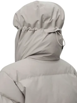 Blæst Selje Down Jacket Low Tide Jakke Beige Grå