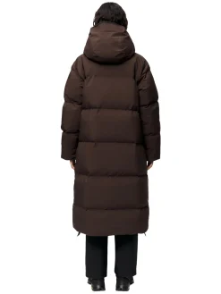 Blæst Stranda Down Coat Java Jakke Mørkebrun